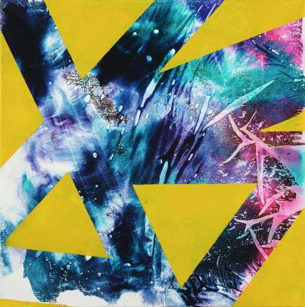 Illusion I  for diptych 12x12 each acrylic on board