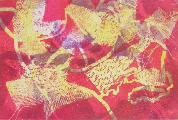 Lover’s Lace $95 Framed 8x10 Monotype on paper